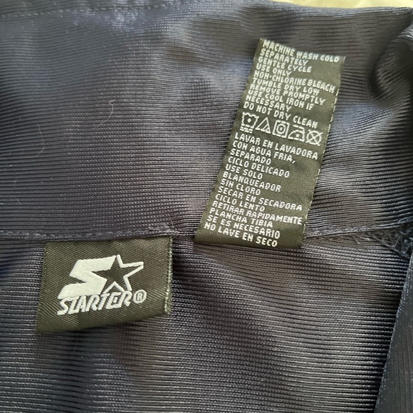 Starter Men’s Navy Track Jacket In A Size Large. - Picture 7 of 10